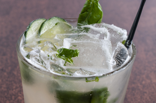 Strawberry Cucumber Basil Gimlet